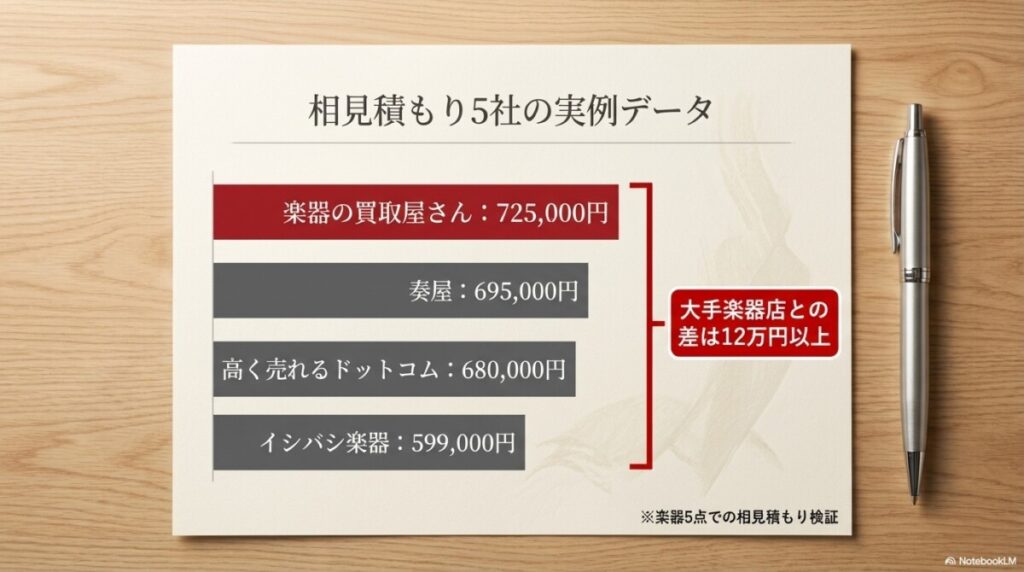 【結論】安くない！業界最高値レベルの高額査定が出る理由と相見積もりの実例データは？