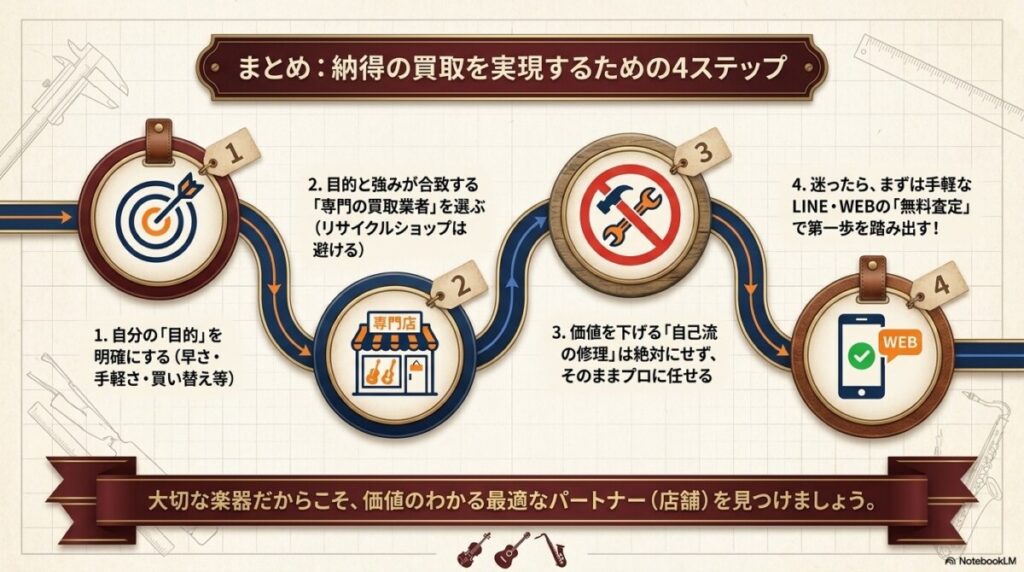 まとめ：大阪で納得のギター買取を実現するために