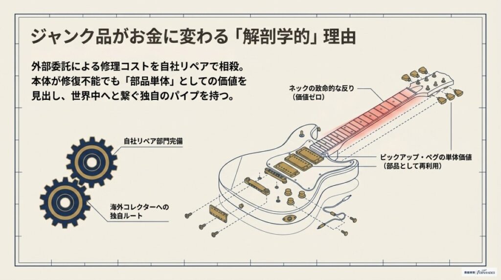 ジャンク品・壊れた楽器でも「楽器の買取屋さん 横浜店」が高額買取できる秘密