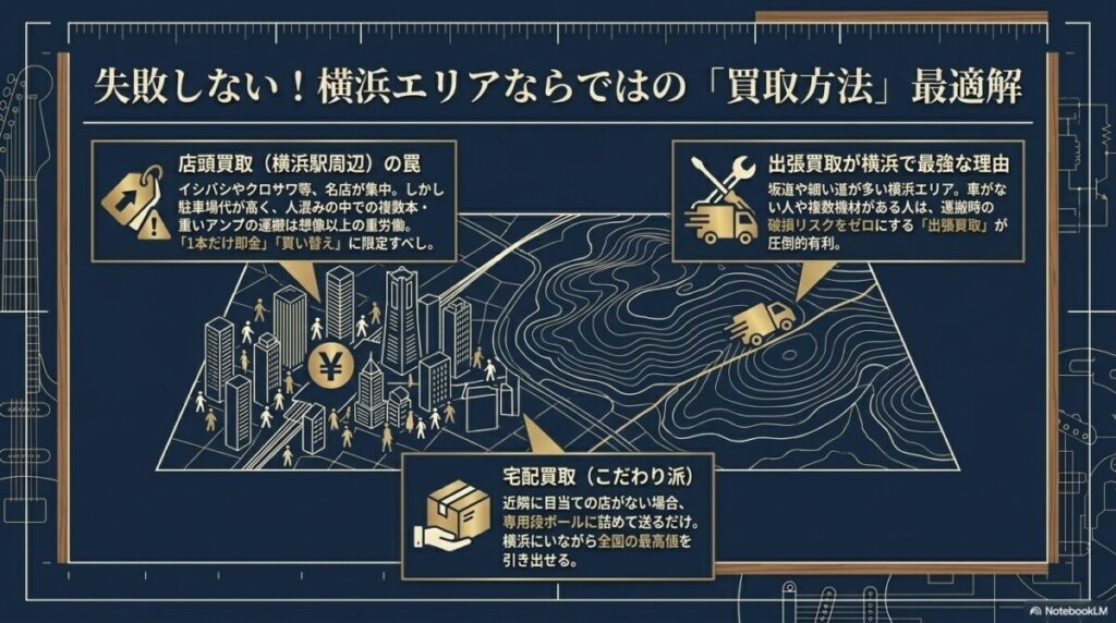 横浜エリア・買取方法（出張・店頭・宅配）別の失敗しない選び方