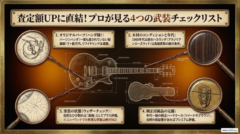 査定額UPに直結!買い叩かれないためのヴィンテージギター査定ポイント(武装チェックリスト)