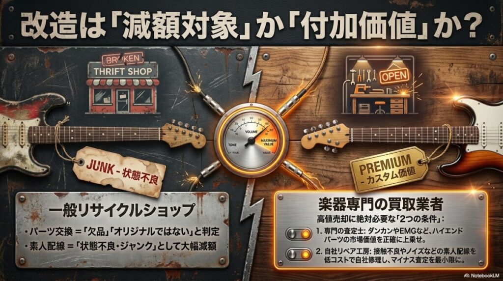 改造ギター買取おすすめ20社!買い叩かれないためのパーツ別査定基準
