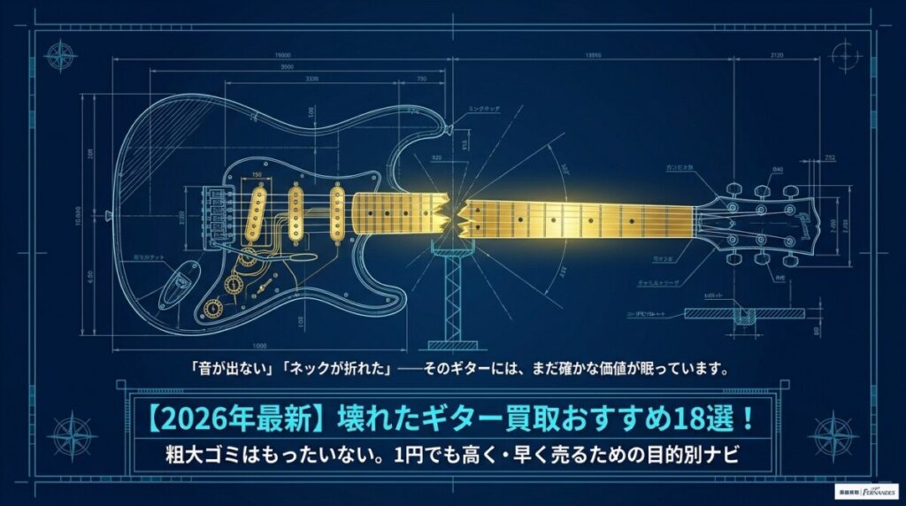 壊れたギター 買取 おすすめ