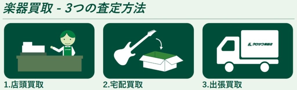 クロサワ楽器 楽器買取 買取方法