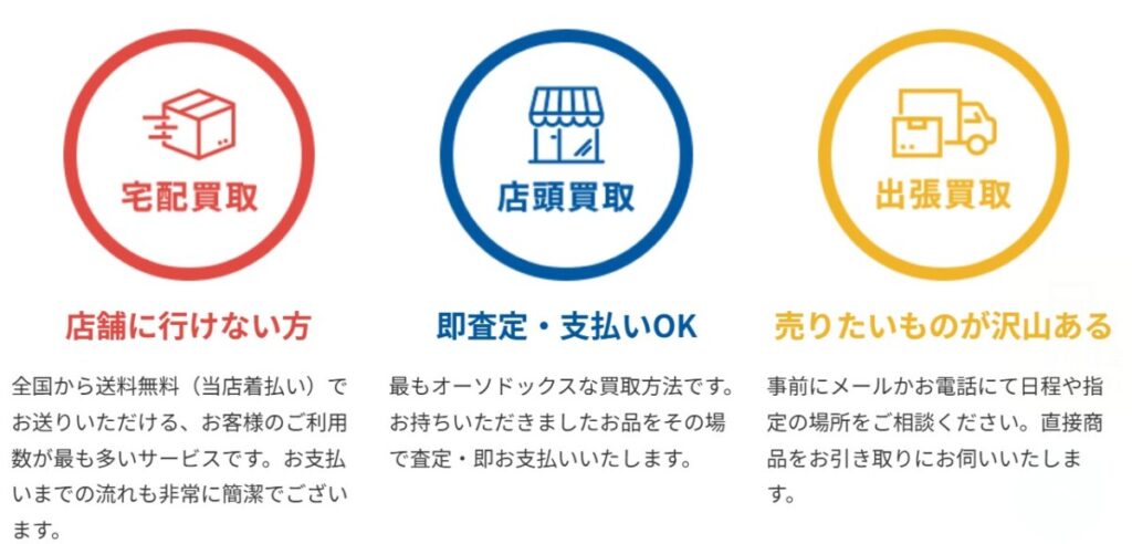 Qsic(キュージック) 買取方法