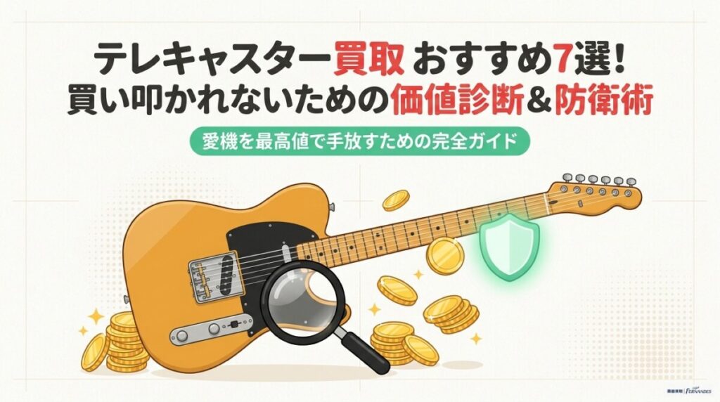 テレキャスター 買取 おすすめ7選！買い叩かれないための価値診断＆防衛術