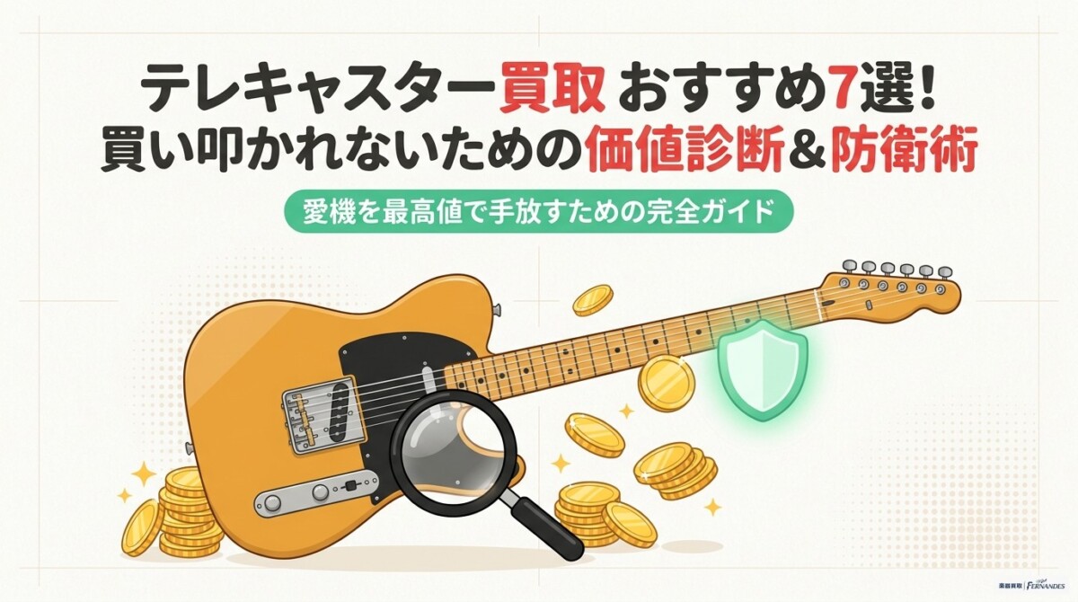 テレキャスター 買取 おすすめ7選！買い叩かれないための価値診断＆防衛術