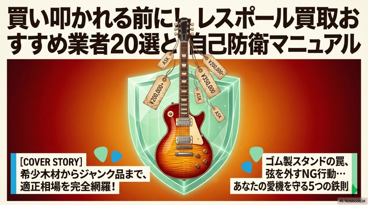 買い叩かれる前に！レスポール買取おすすめ業者20選と自己防衛マニュアル