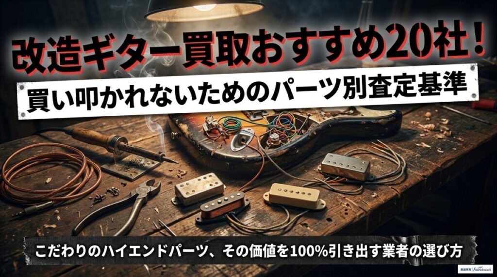 改造ギター買取おすすめ20社！買い叩かれないためのパーツ別査定基準
