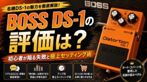 BOSS DS-1の評価は？初心者が陥る失敗と極上セッティング術 | 楽器